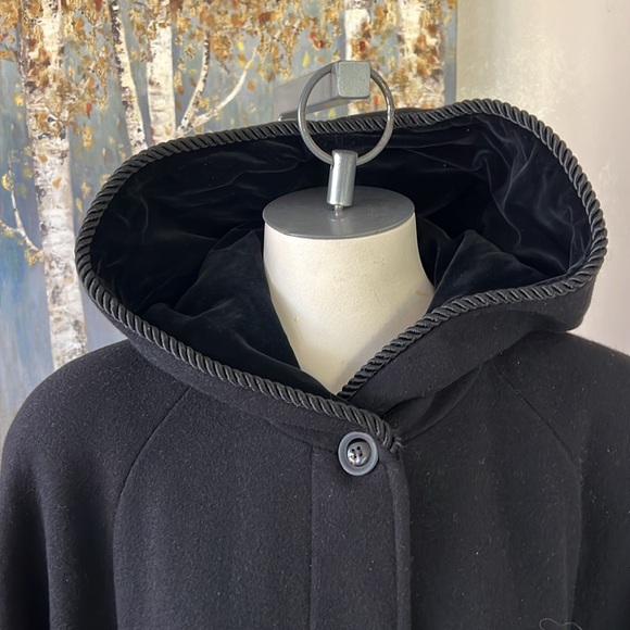 London Fog Full Length Hooded Wool Coat - Picture 8 of 13